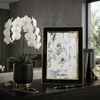 Rėmelis GED  13x18 met MF085BG juodas su auksiniu apvadu