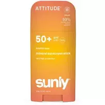 Attitude Sunly Mineral Stick SPF 50 – mineralinis saulės kremas stiklo pavidalu, 60,0 g