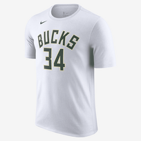 Nike Nba Milwaukee Bucks Giannis Antetokounmpo Marškinėliai - Dydis S (DR6385-106 Marškinėliai)