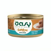 Oasy Caprice Tasty Mousse paštetas su upėtakiu katėms, 85 g