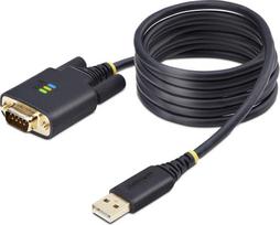 StarTech 1P6FFC-USB-SERIAL lyginis kabelis Black 2 m USB Tipo-A DB-9 | 1P6FFC-USB-SERIAL | 0065030898263