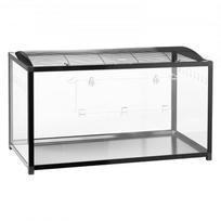 Žiurkėno narvas, 96x47x55 cm, juodas, metalas ir akrilas
