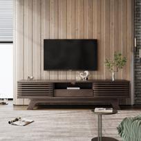 TV spintelė su stalčiumi ir durimis 150x35x44 cm medžio spalvos 1 vnt