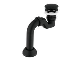 Vonios sifonas Besco Retro Klik-Klak, Black matt