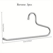 Nerūdijančio Plieno Kelnėms Skirtas Pakaba su Saugia Konstrukcija,  Reversas 3vnt