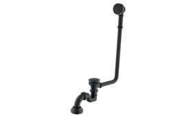 Vonios sifonas su persipylimu Besco Retro Klik-Klak (Amelia), Black matt