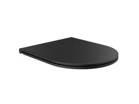 Lėtai nusileidžiantis klozeto dangtis Besco Aspen, Black