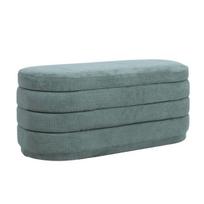 Suoliukas su daiktadėže Home4You Hiro, žalias