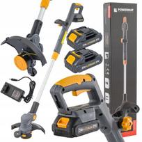 Akumuliatorinis žolės trimeris, 2x 21V 2Ah, 230 mm, reguliuojamas, su priedais