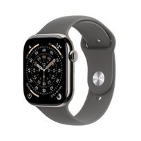 Išmanusis laikrodis Apple Watch Series 11 GPS + Cellular 42mm Natural Titanium Case with Stone Grey Sport Band - S/M - MF8M4ET/A