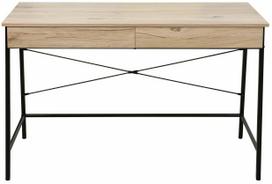Rašomasis stalas su stalčiais Home4you Hannes 40911, 120 cm x 60 cm, 76 cm, rustic