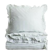 Patalynės užvalkalų komplektas Homla Trudy Basic 777806, balta sp./žalia sp., 70 x 80 cm, 140 x 200 cm, 2 d.