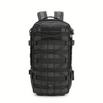 Taktinė karinė kuprinė žygiams, juoda, 40L, Juoda