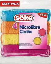 Spontex mikropluošto šluostės Soke, 4 vnt.