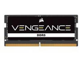 CORSAIR VENGEANCE 16GB 2x8GB DDR5 4800MHz SODIMM Unbuffered 40-40-40-77 Black PCB Std PMIC 1.1V