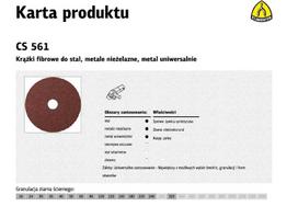 KLINGSPOR FIBRA šlifavimo diskas 125 mm gr. 24 CS561 /25 vnt.