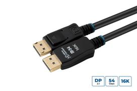 MicroConnect 16K DisplayPort 2.1 54Gbps  Cable 3m, Black