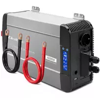 Qoltec Pure Sine Wave Inverter with UPS | 12V to 230V | 3000/6000W | USB | Compatible with LiFePO4, GEL, AGM