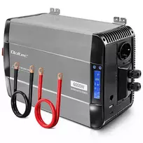 Qoltec Pure Sine Wave Inverter | 12V to 230V | 3000/6000W | LCD | USB | USB-C | Compatible with LiFePO4, GEL, AGM