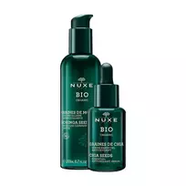 Nuxe Set: Bio Organic, Chia Seeds, Antioxidant Serum, For Face, 30 ml + Bio Organic, Cleansing Micellar Water, For All Skin Types, 200 ml