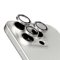 PanzerGlass Hoops® Titanium Camera Lens Protector, White, for iPhone 15 Pro | 15 Pro Max