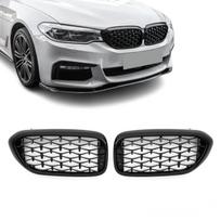 Diamond priekinės Grotelės tinkančios BMW G30 / G31 (17-20), juodos blizgios