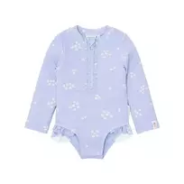 Little Dutch maudymosi kostiumėlis ilgomis rankovėmis su raukinukais Dreamy Lavender 98/104