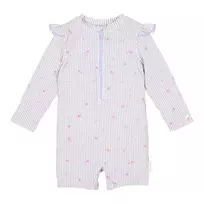 Little Dutch maudymosi kostiumėlis ilgomis rankovėmis Dreamy Stripes 98/104