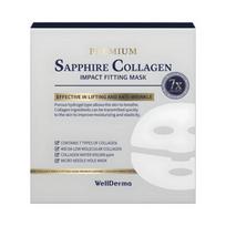 Wellderma Premium Safyro Kolageno Poveikio Pritaikoma Kaukė (25g, 4 vnt.)