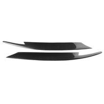 2Pcs Car Headlight Carbon Fiber Eyelids Eyebrows for Subaru Impreza WRX STI 20082011 black