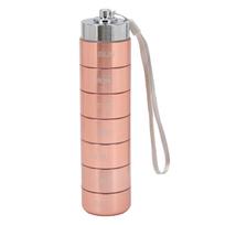 Metalinis savaitinis kelioninis vaistų organizatorius Nešiojama vandeniui atspari 7 dienų aliuminio lydinio tablečių dėžutė su beige