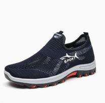 Madingi vasariniai tinklelio vyriški batai Lengvi sportbačiai Vyriška mada Laisvalaikio vaikščiojimo batai 2025 Kvėpuojantys vyriški mokasinai Zapatillas Hombre Vyriški 39 mėlyna