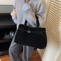 Autumn suede bag women's large-capacity new tote bag casual versatile shoulder underarm bag juoda