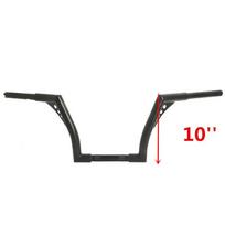 Motociklo modifikuotas vairas 1-1/4 colio skersmens Sportster 883 Dyna 10/12/14/16/18 colių 10 inch juoda