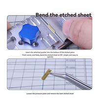 A95I-UA-90180 Hobby Photo Etched Parts Bender For Model Building Tools Upgraded Mini Vise Etching Chip PE Parts Bending Tool sidabras