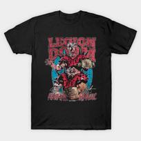 Vyriški juodi marškinėliai su spauda Legion Of Doom What A Rush Spausdinimas ant nekerpamo perkėlimo popieriaus Medvilniniai marškinėliai 2XL juoda