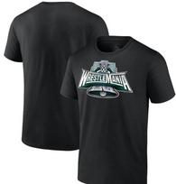 Black WrestleMania 40 Logo T-Shirt Unisex T-Shirt L
