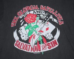 vint 1990 The Georgia Satellites salvation and sin Didžiosios Britanijos turas marškinėliai IM0707 Unisex T-shirt XL