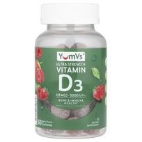 YumVs, vitamin D3, berry, 2,500IU, 60 gummies