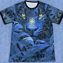 Vasarinis Naujas Brazilijos Miesto Edition Futbolo Marškinėliai Trumpomis Rankovėmis Vyriški T-shirt Futbolo Treniruočių Laisvalaikio Sportiniai Vaikams/Suaugusiems Viršutiniai Drabužiai 2XL