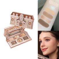 Flower Knows Sweetie Bear 6 Color Eyeshadow Palette Matte Shimmer Glitter Vegan Cruelty Free Waterproof High Pigment eyeshadow ruda