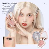 Flower Knows Makeup Unicorn Embossed Blush On Natural Cheek Matte Long Lasting Blusher Makeup persų mėlyna spalva