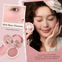 Flower Knows The Sweetie Bear Collection Silk Satin Blush 5g Natural Atural-looking Makeup Cosmetics gumos spalvos