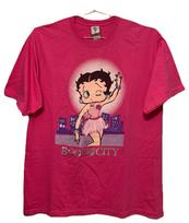 Vintažiniai Betty Boop ir Miestas Rožiniai Marškinėliai XL Karštos Rožinės Y2K Flaper Glamūras Seksualūs XL pink