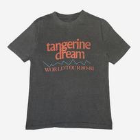 1980 TANGERINE DREAM Pasaulinis turas 80-81 MARŠKINĖLIAI Juodi 2 pusės Unisex Marškinėliai L brown