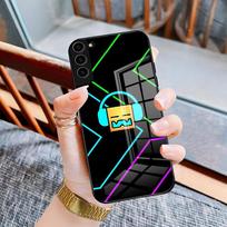 G-Geometry Dash Game Phone Case For Samsung A25 A13 A33 5G A54 A36 A35 A56 A52 A14 Shockproof Glass Cover Samsung A14