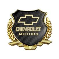 Anglies pluoštas Chevrolet lydinio automobilio sparno šoniniam ženkleliui Trax Aveo Silverado Cruze Malibu Optra Lacetti Sail lango lipdukas auksas