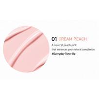 Holika Holika Makeup Tone-Up Sun Cushion SPF50+ PA++++ 14g – Brightening Color Correcting UV Cushion 01 Cream Peach (Brightening & Vitality)