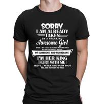 Juokinga Atsiprašau I#039;m Jau užėmė fantastiška mergina Dovana vyriški T-shirtai #DNE Unisex T-shirt L