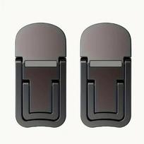 2Pcs Small Foldable Laptop Stand Portable Computer Keyboard Riser With 2 Adjustable Angles Self-Adhesive Invisible Notebook Stand